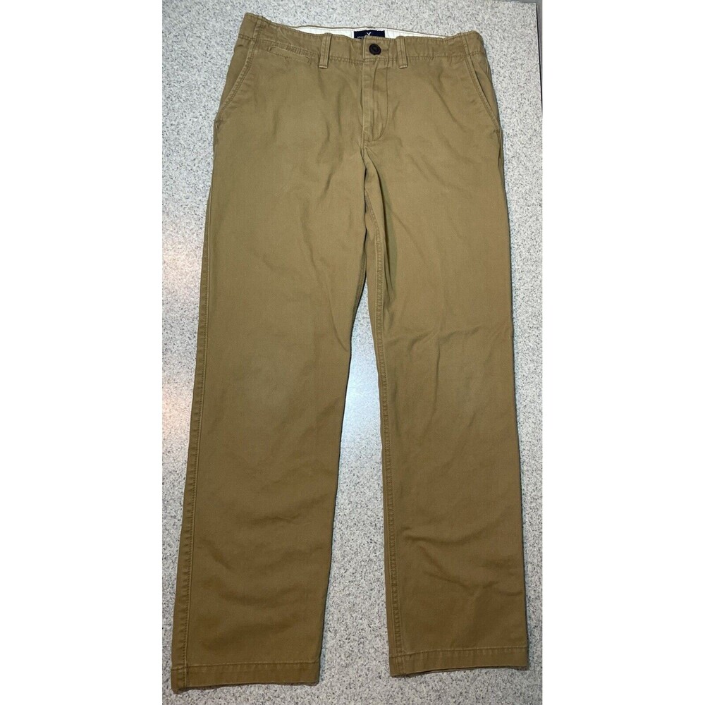 AMERICAN EAGLE OUTFITTERS Relaxed Straight KHAKI Pants - MENS 32x34
